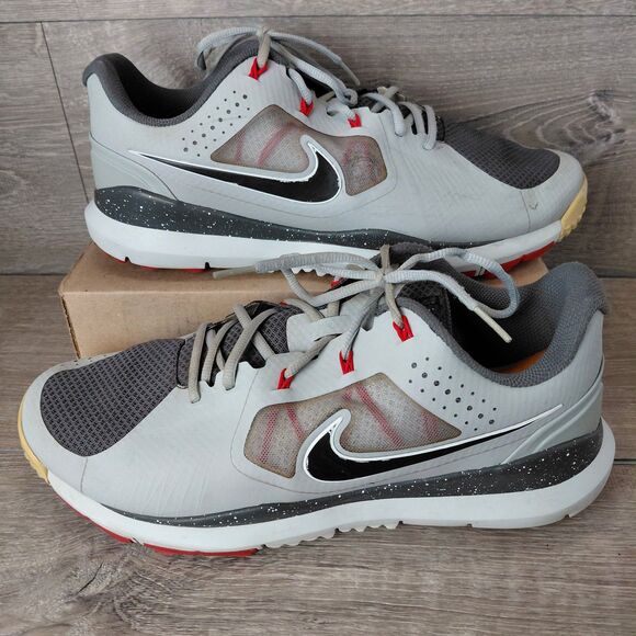 Nike Tiger Woods Golf Shoes Gray Limited Edition TW14 Mens 14 Mesh Spikes 652627 - Picture 1 of 10